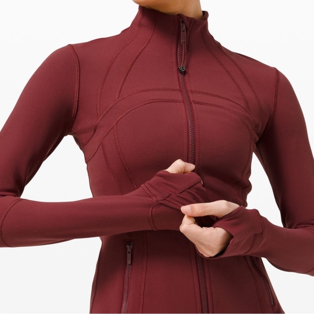 Lululemon Define Jacket Luon Size 8 Red Merlot